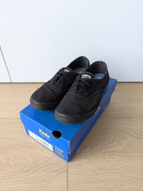 Keds Champion Originals Canvas Sneakers – All Black, Women's 7